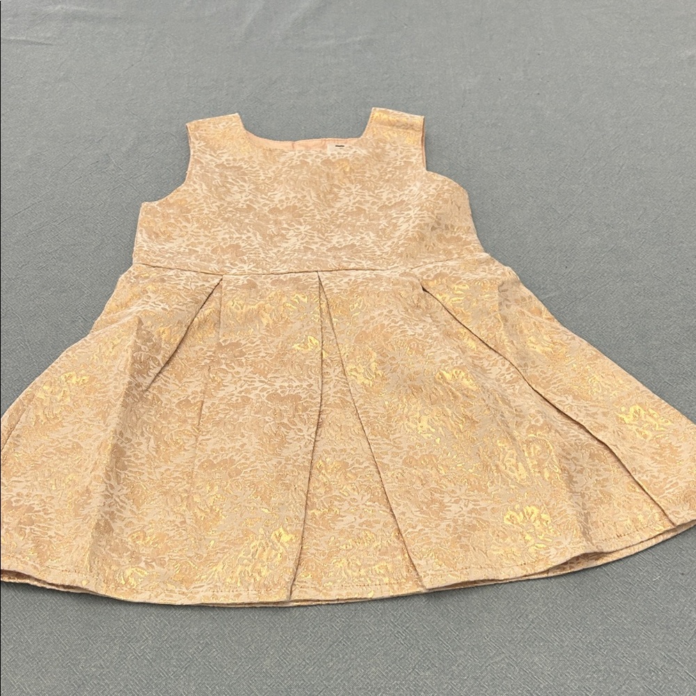 Carter's Gold Floral Kids Formal Dress